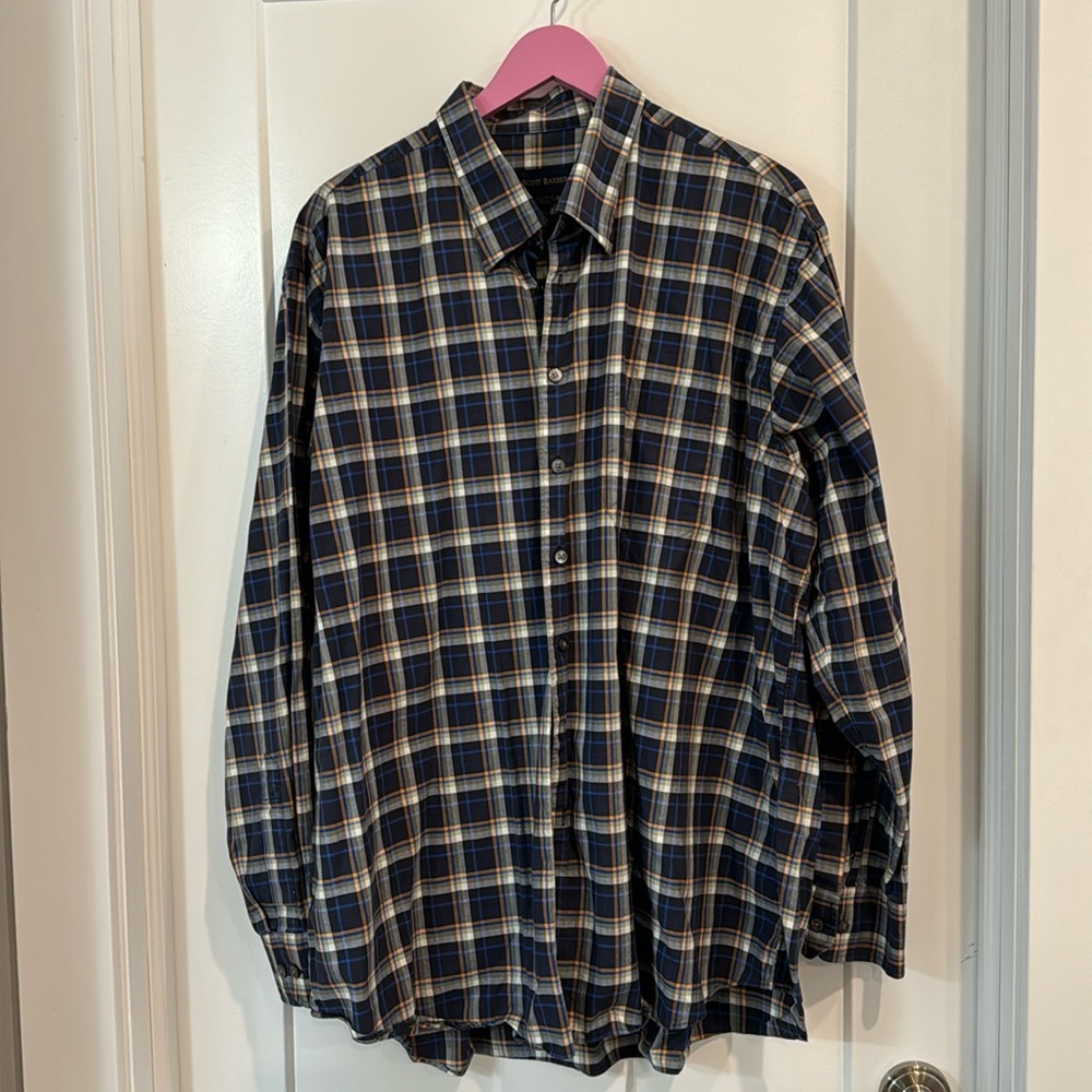 Scott Barber 100% cotton button-down, size XXL